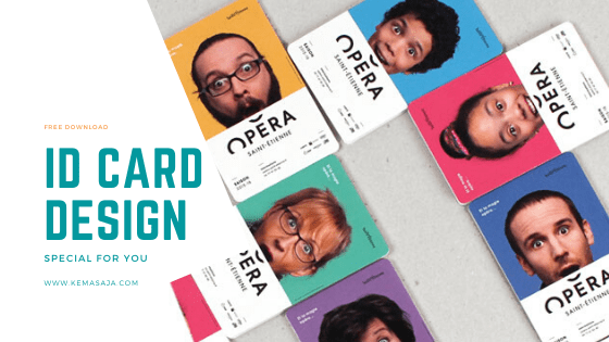 Template Desain ID Card terbaik, Membuat Desain ID Card 